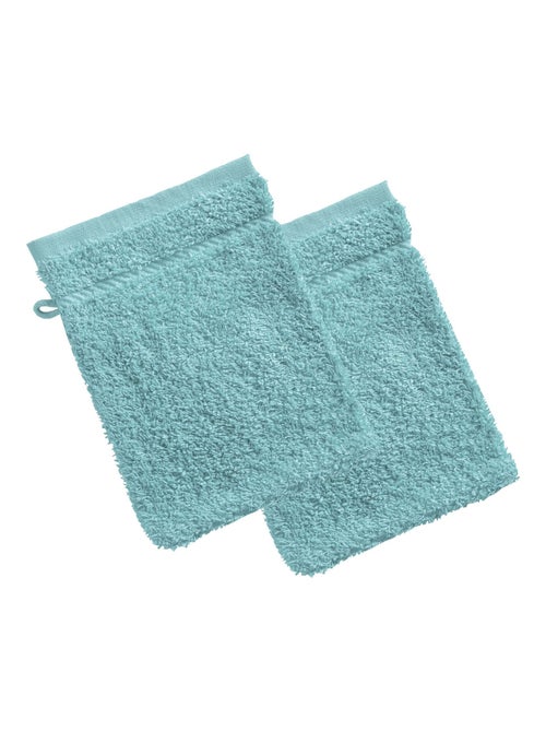 Becquet - Lot de 2 gant de toilette CLAIRE en coton - Kiabi