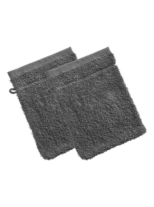 Becquet - Lot de 2 gant de toilette CLAIRE en coton - Kiabi