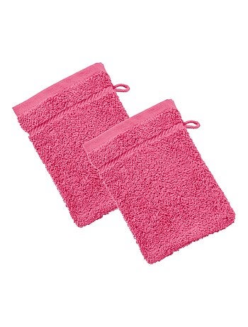 Becquet - Lot de 2 gant de toilette CLAIRE en coton