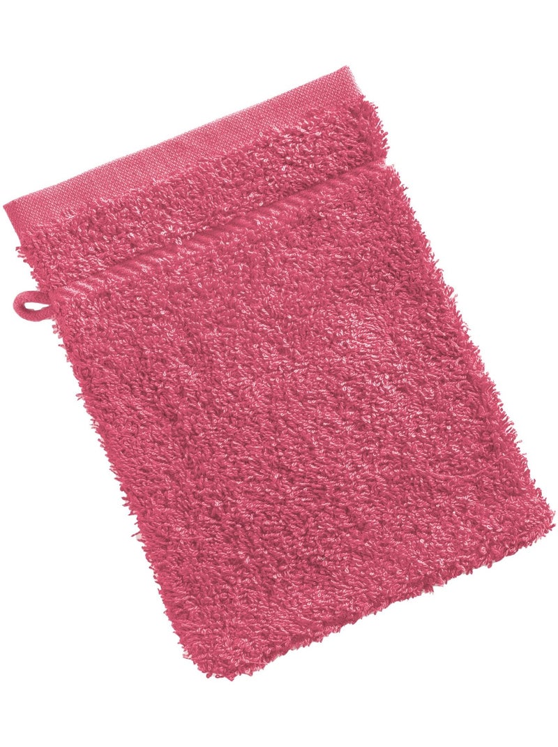 Becquet - Lot de 2 gant de toilette CLAIRE en coton Rose framboise - Kiabi