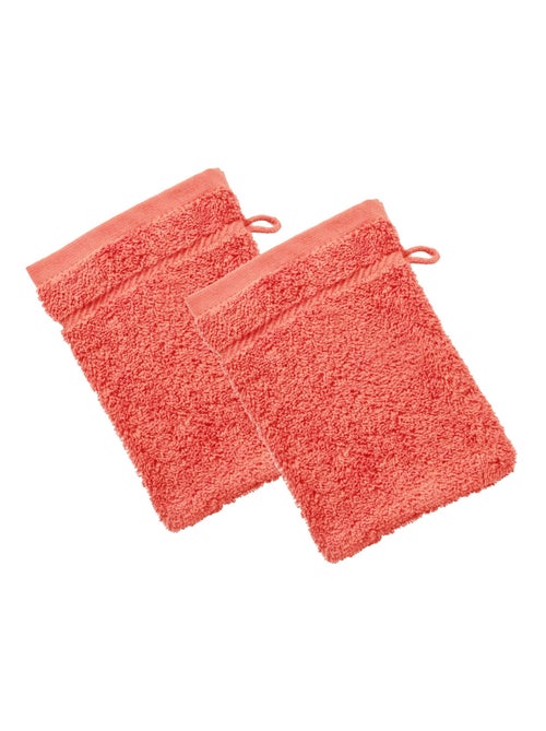 Becquet - Lot de 2 gant de toilette CLAIRE en coton - Kiabi