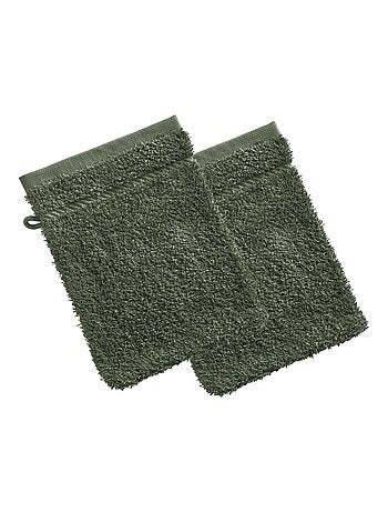 Becquet - Lot de 2 gant de toilette CLAIRE en coton