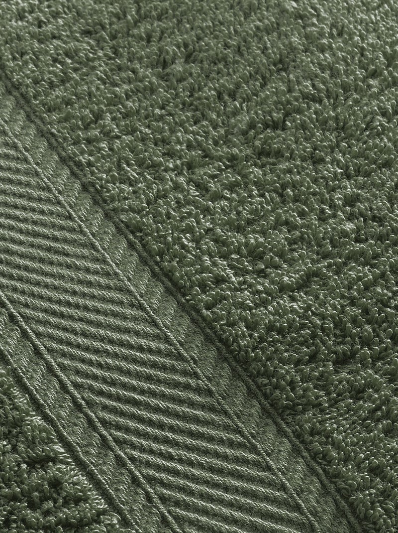 Becquet - Lot de 2 gant de toilette CLAIRE en coton Vert olive - Kiabi