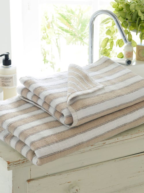 Becquet - Lot de 2 gant de toilette LAURA en coton - Kiabi