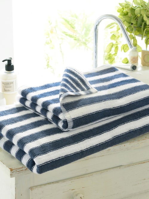 Becquet - Lot de 2 gant de toilette LAURA en coton - Kiabi