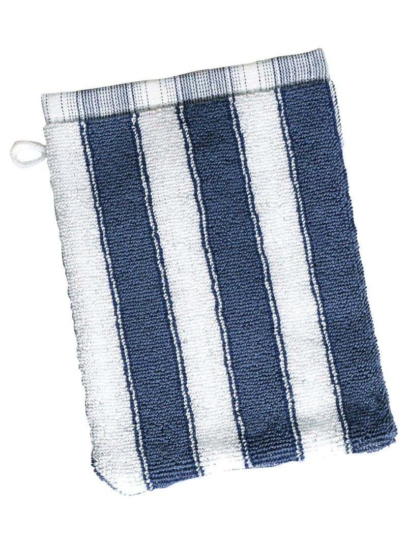 Becquet - Lot de 2 gant de toilette LAURA en coton Bleu - Kiabi