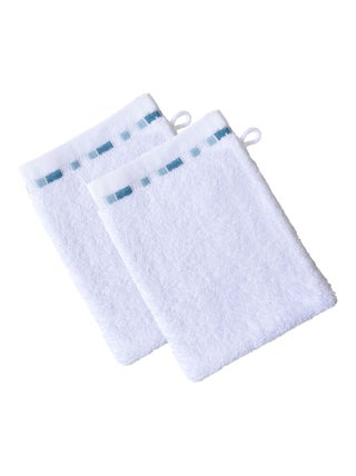 Becquet - Lot de 2 gant de toilette MOSAIQUA en coton