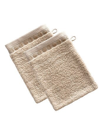 Becquet - Lot de 2 gant de toilette SERVOPTIQUE en coton