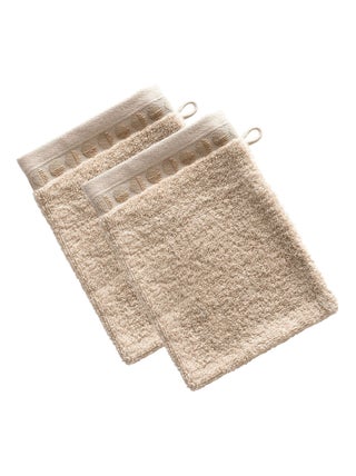 Becquet - Lot de 2 gant de toilette SERVOPTIQUE en coton
