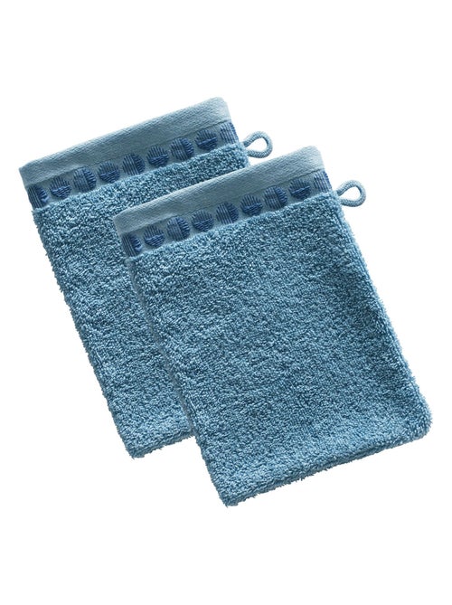 Becquet - Lot de 2 gant de toilette SERVOPTIQUE en coton - Kiabi