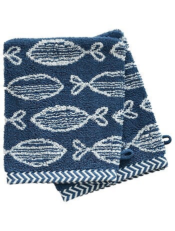 Becquet - Lot de 2 gant de toilette SOLINETTE en coton