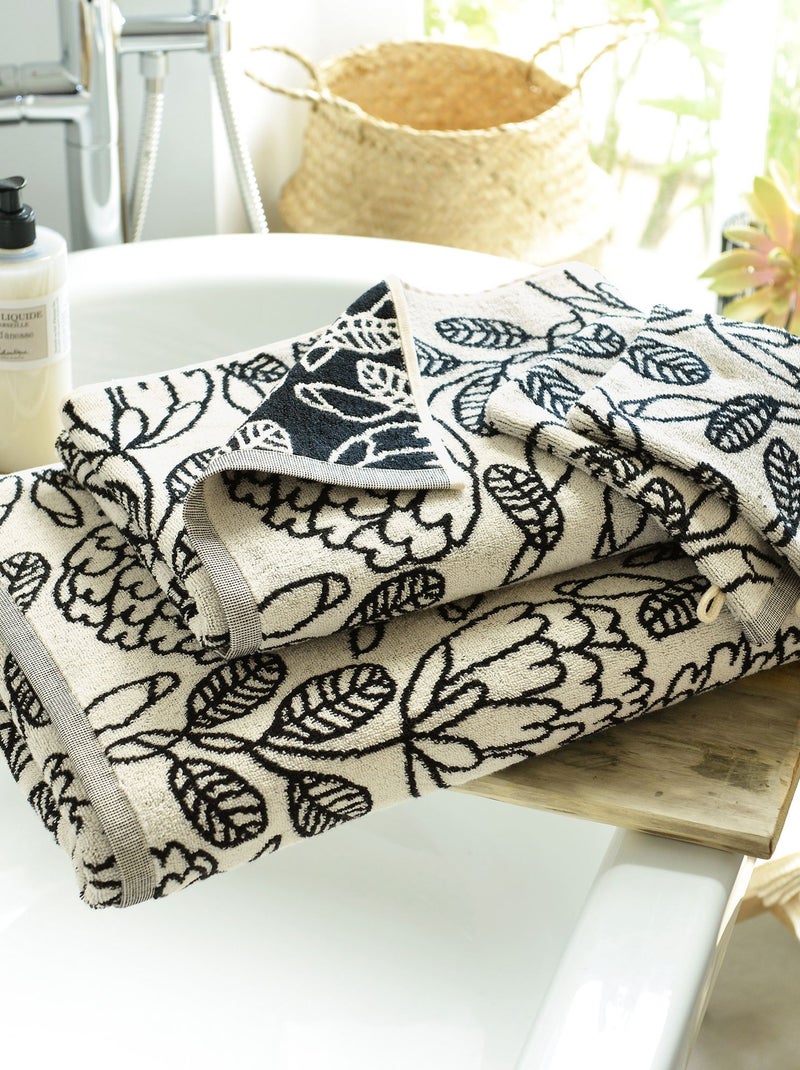 Becquet - Lot de 2 gant de toilette VELMA en coton Blanc - Kiabi