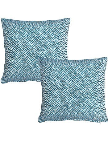 Becquet - Lot de 2 housse de coussin ERIS en coton