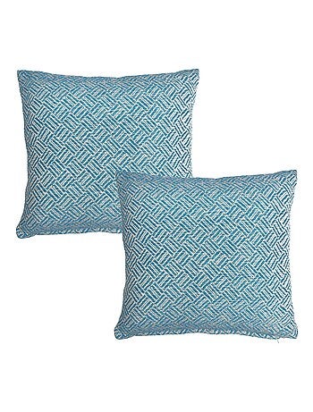 Becquet - Lot de 2 housse de coussin ERIS en coton