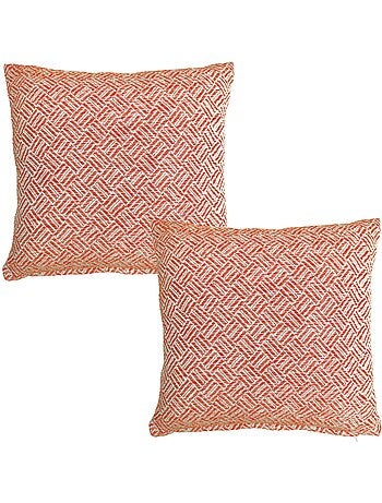 Becquet - Lot de 2 housse de coussin ERIS en coton