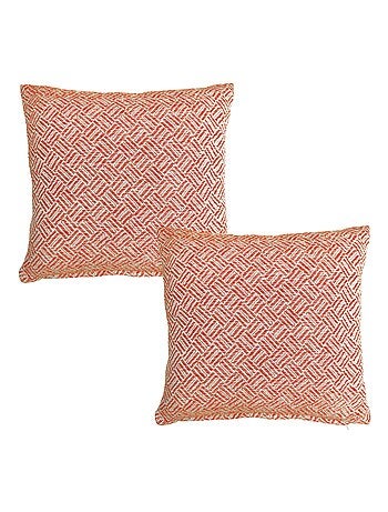 Becquet - Lot de 2 housse de coussin ERIS en coton