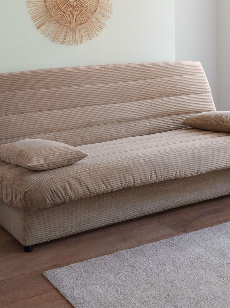 Becquet - Lot de 2 housse de coussin FAR CLIC CLAC en polyester Beige - Kiabi