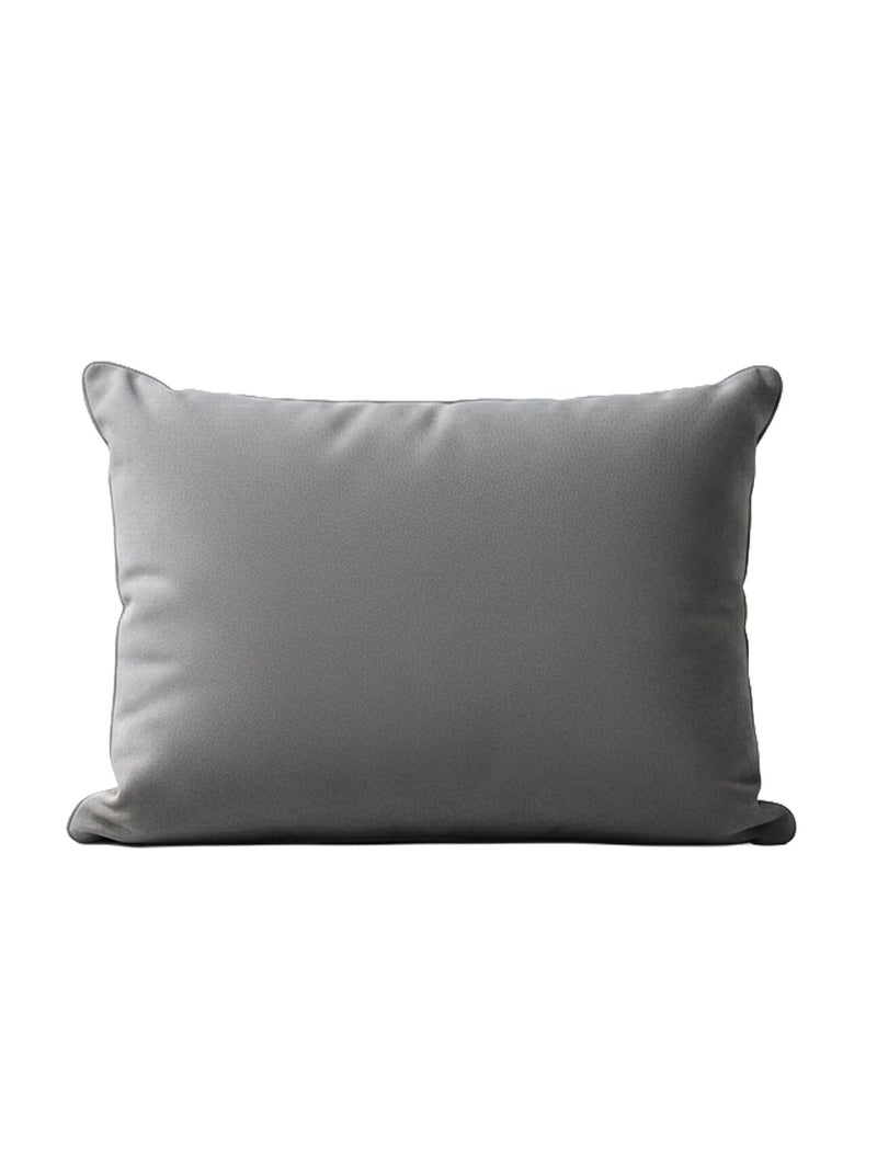 Becquet - Lot de 2 housse de coussin GALENA en polyester gris anthracite - Kiabi