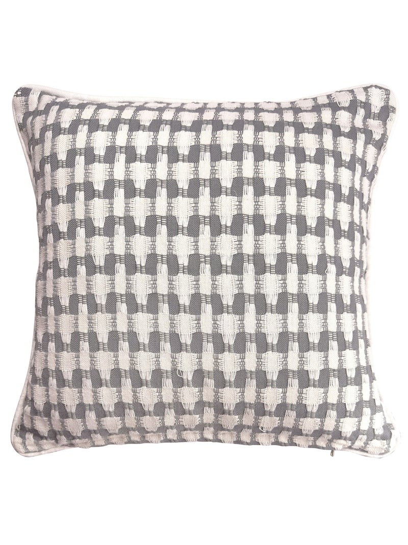 Becquet - Lot de 2 housse de coussin MORGANS en coton Beige - Kiabi