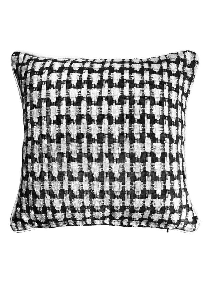 Becquet - Lot de 2 housse de coussin MORGANS en coton Noir - Kiabi