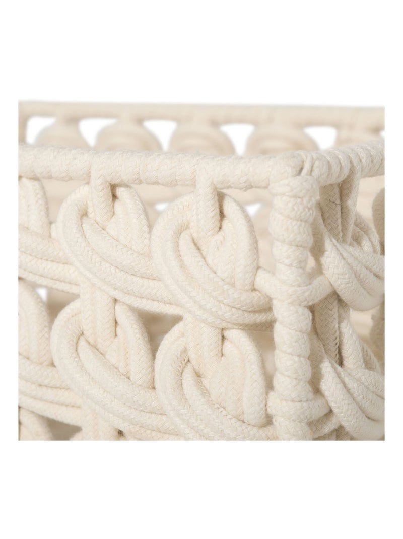 Becquet - Lot de 2 panier TONKY en métal Ecru - Kiabi