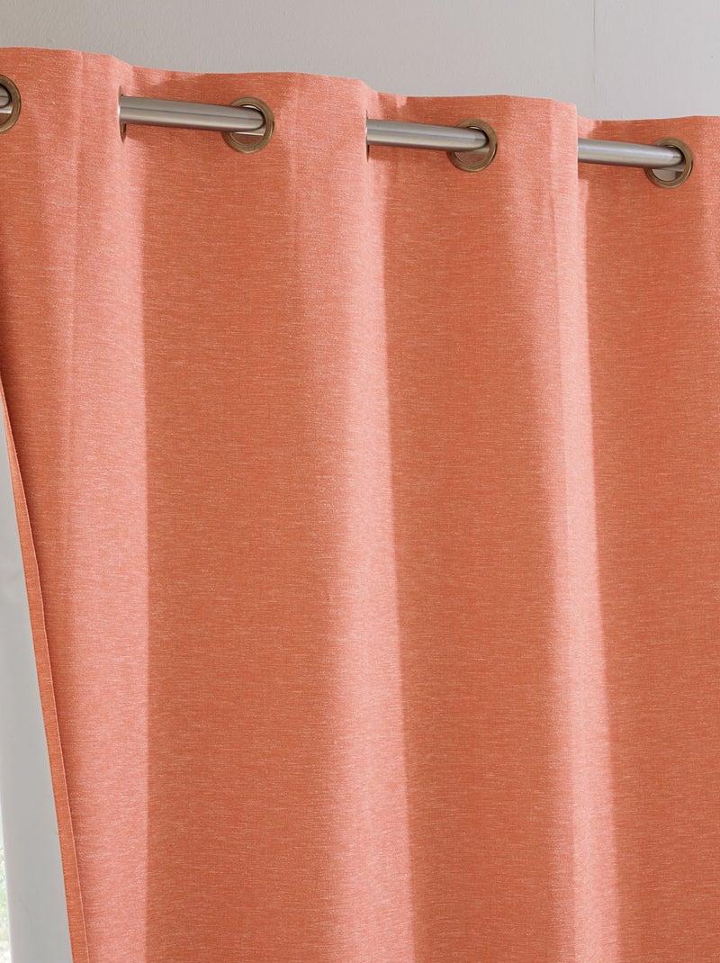 Becquet - Lot de 2 rideau occultant ROSEWELL en polyester Orange clair - Kiabi