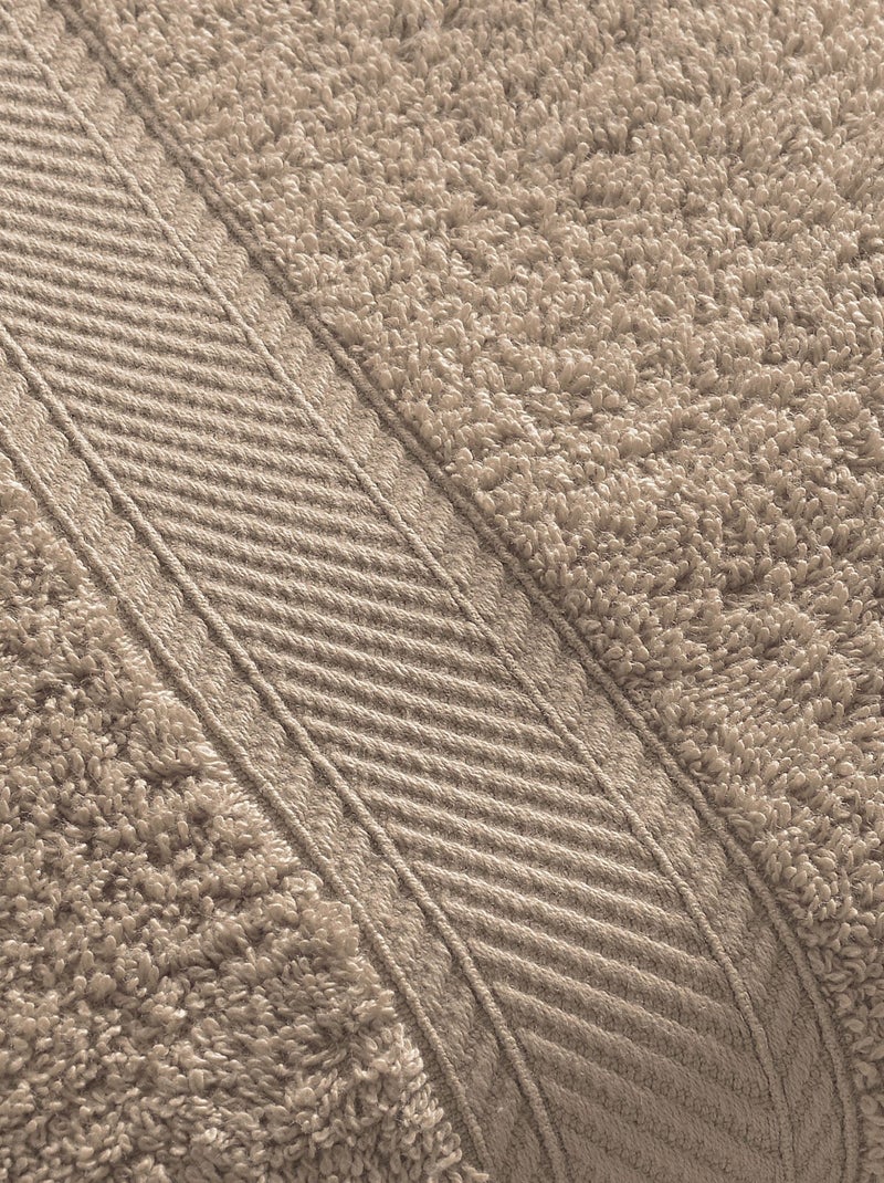 Becquet - Lot de 2 serviette de toilette CLAIRE en coton Beige - Kiabi