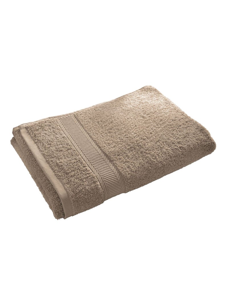 Becquet - Lot de 2 serviette de toilette CLAIRE en coton Beige - Kiabi