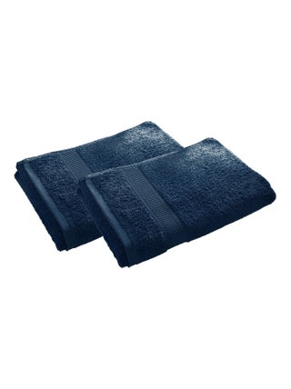 Becquet - Lot de 2 serviette de toilette CLAIRE en coton