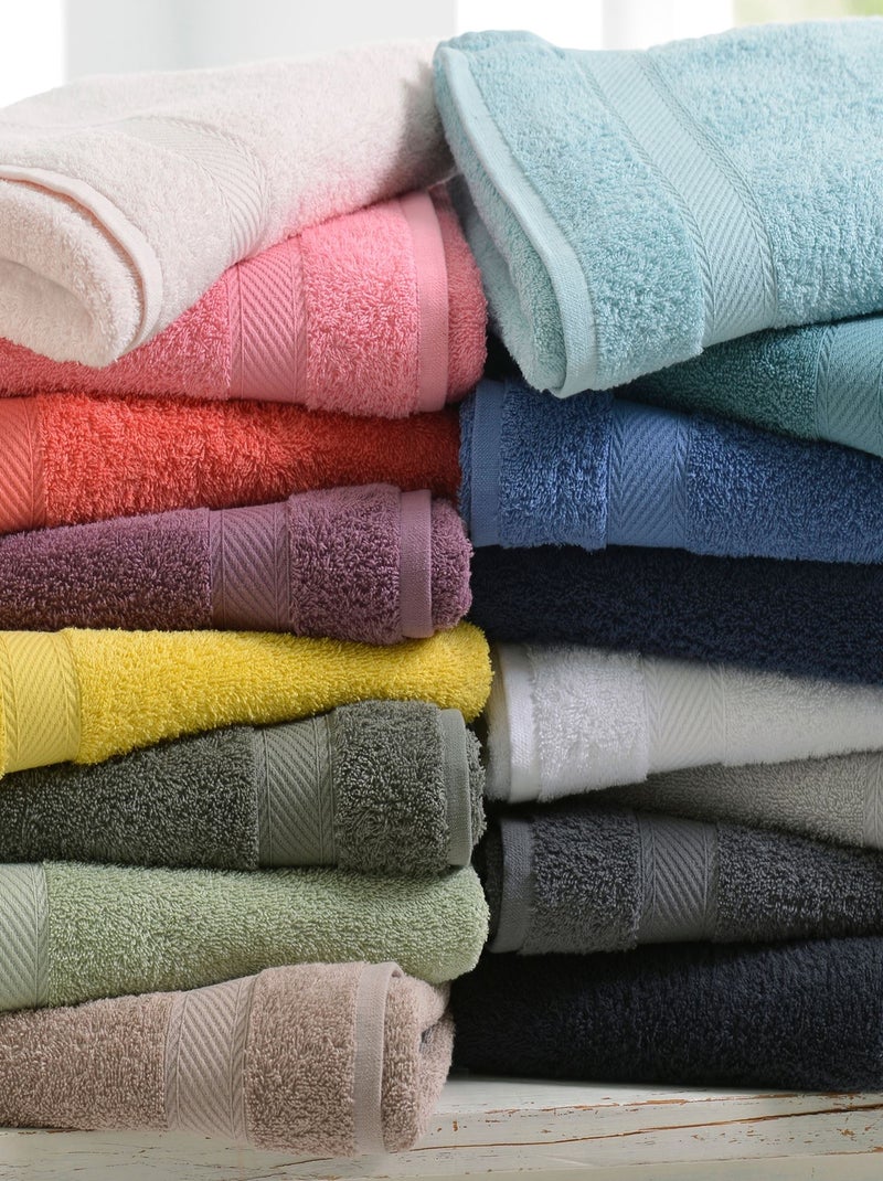 Becquet - Lot de 2 serviette de toilette CLAIRE en coton Gris - Kiabi