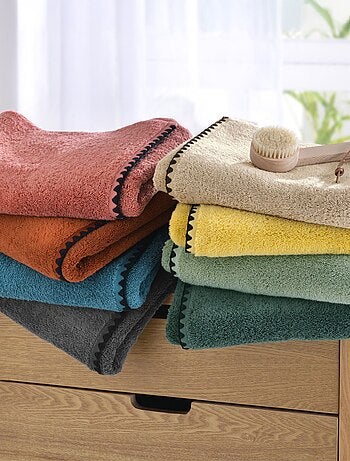 Becquet - Lot de 2 serviette invité JAZZY en coton