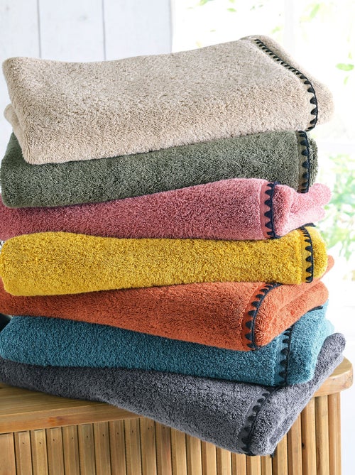 Becquet - Lot de 2 serviette invité JAZZY en coton - Kiabi