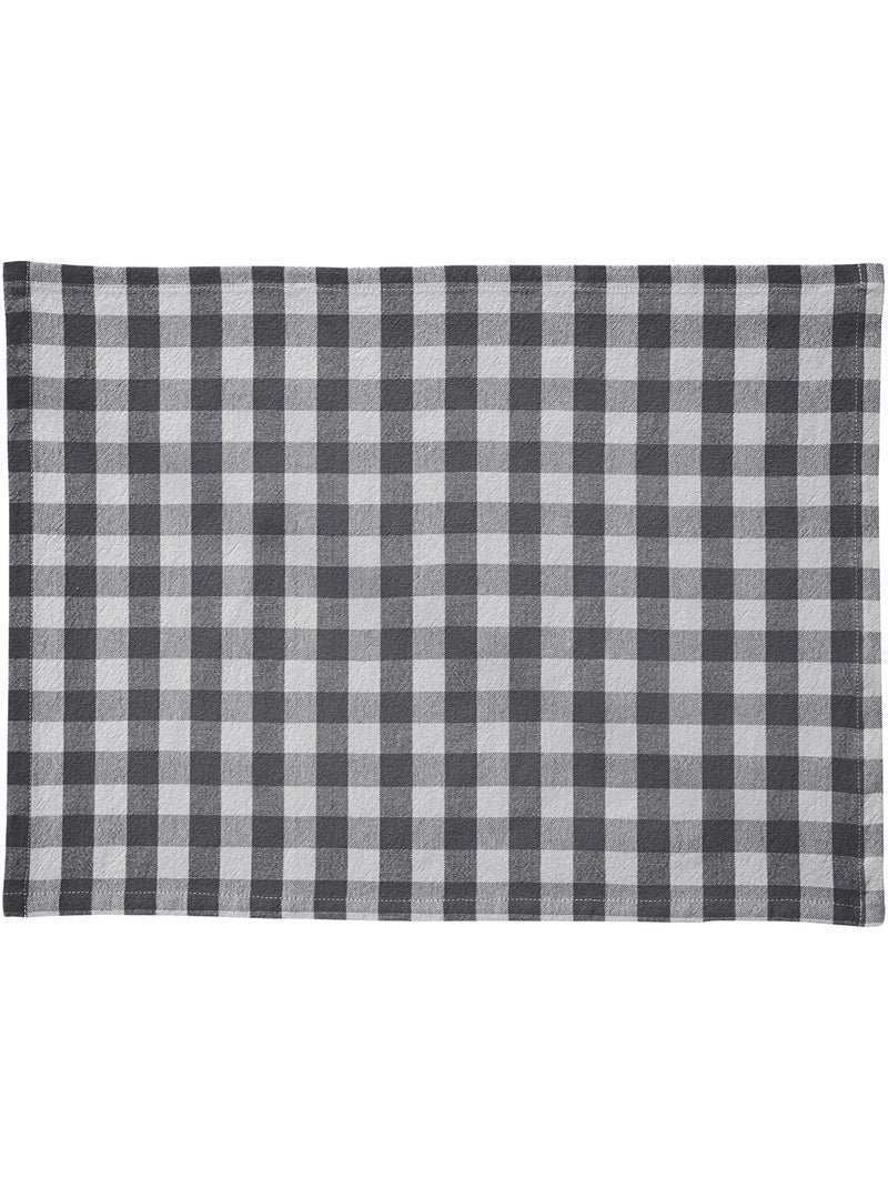 Becquet - Lot de 2 sets de table DOULIASET en coton Gris Argenté - Kiabi
