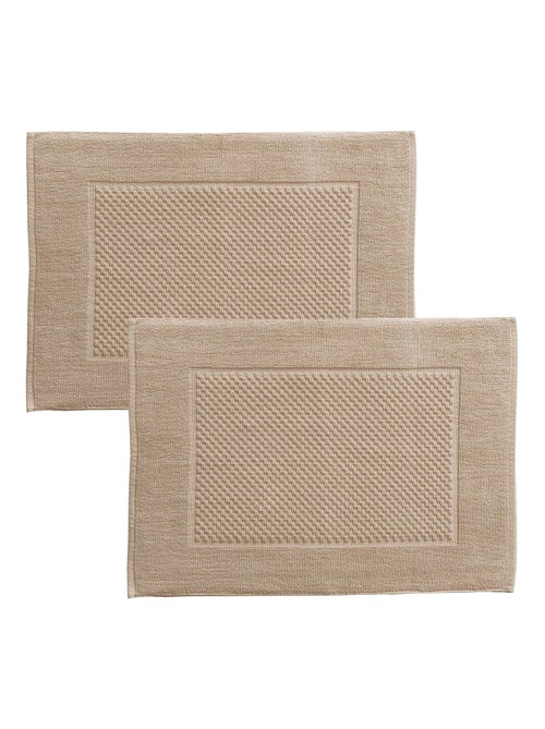 Becquet - Lot de 2 tapis de bain GALAXI en coton - Kiabi