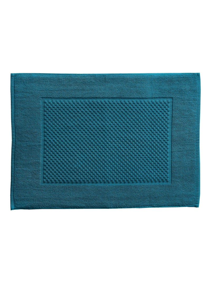 Becquet - Lot de 2 tapis de bain GALAXI en coton Bleu canard - Kiabi