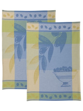 Becquet - Lot de 2 torchons FRUITEA en coton