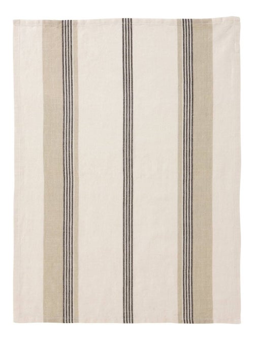 Becquet - Lot de 2 torchons LINEAIRE en lin - Kiabi