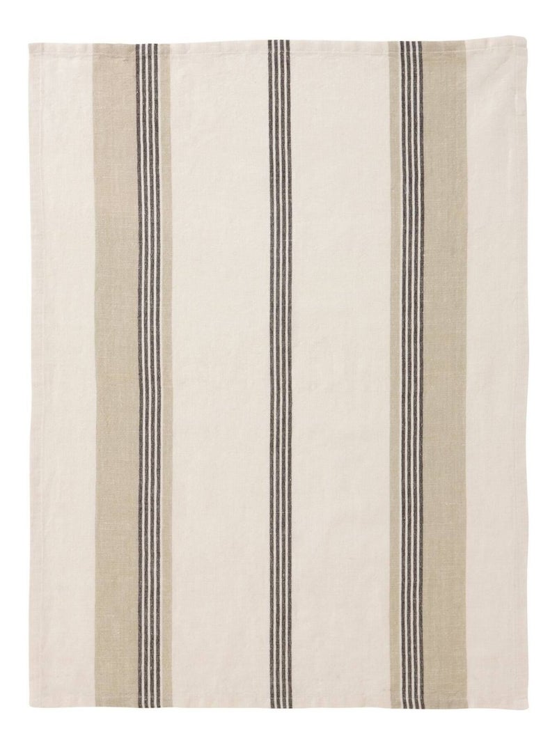 Becquet - Lot de 2 torchons LINEAIRE en lin Multicolore - Kiabi