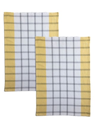 Becquet - Lot de 2 torchons VIVIANE en coton