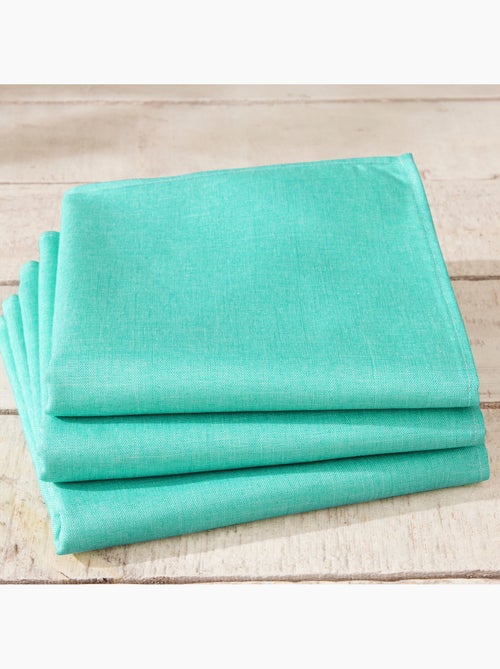 Becquet - Lot de 3 serviette de table BROMENAP en polyester - Kiabi Becquet - Lot de 3 serviette de table BROMENAP en polyester - Kiabi