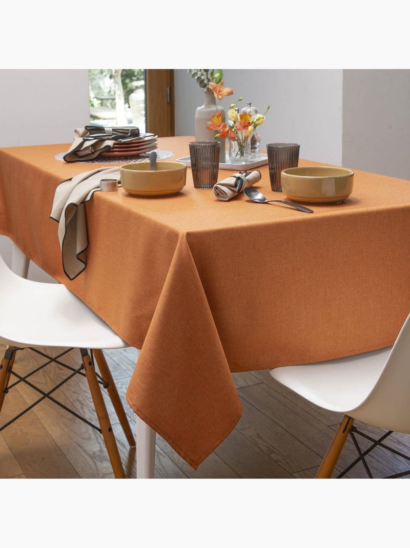 Becquet - Lot de 3 serviette de table BROMENAP en polyester Saumon - Kiabi