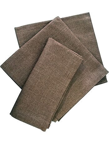 Becquet - Lot de 3 serviette de table BROMENAP en polyester
