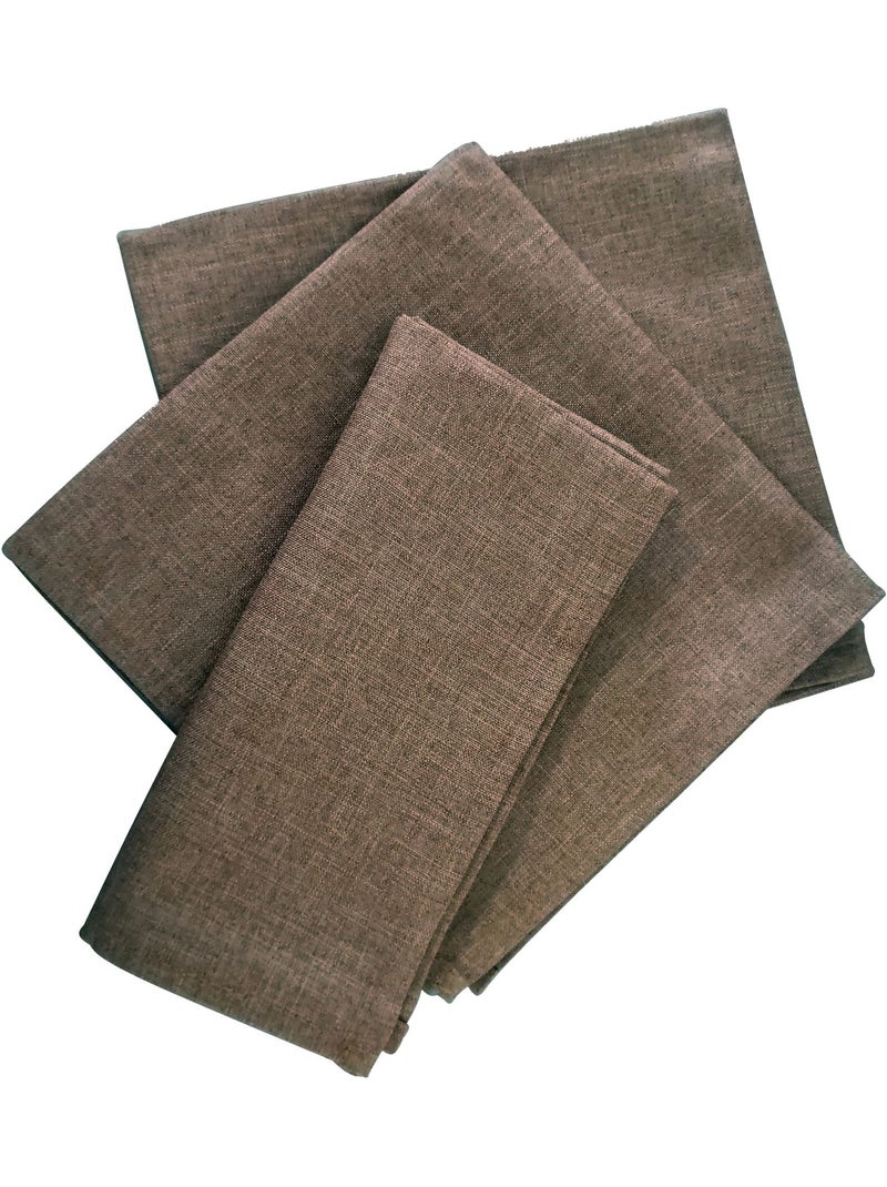 Becquet - Lot de 3 serviette de table BROMENAP en polyester Taupe - Kiabi