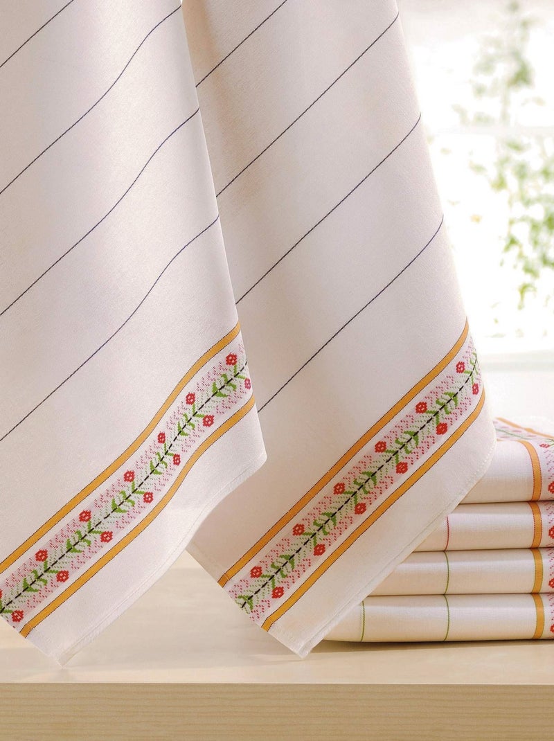 Becquet - Lot de 3 torchons DAX en coton Blanc - Kiabi