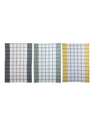 Becquet - Lot de 3 torchons VIVIANE en coton
