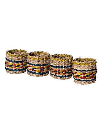 Becquet - Lot de 4 décoration de table BAO en végétale