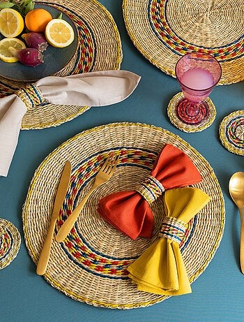 Becquet - Lot de 4 décoration de table BAO en végétale