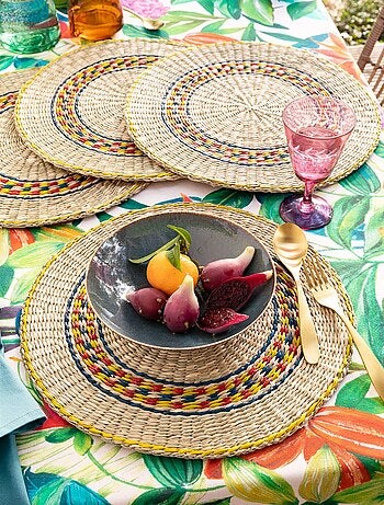 Becquet - Lot de 4 décoration de table BAO en végétale