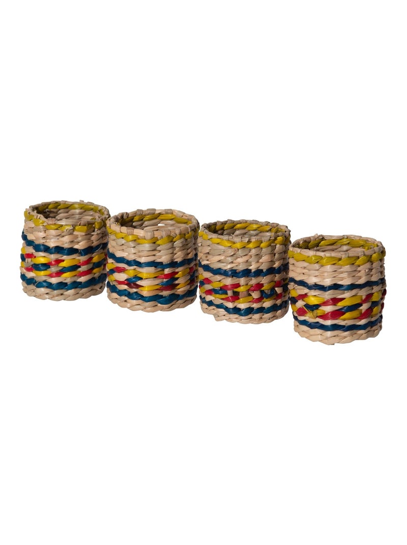 Becquet - Lot de 4 décoration de table BAO en végétale Multicolore - Kiabi
