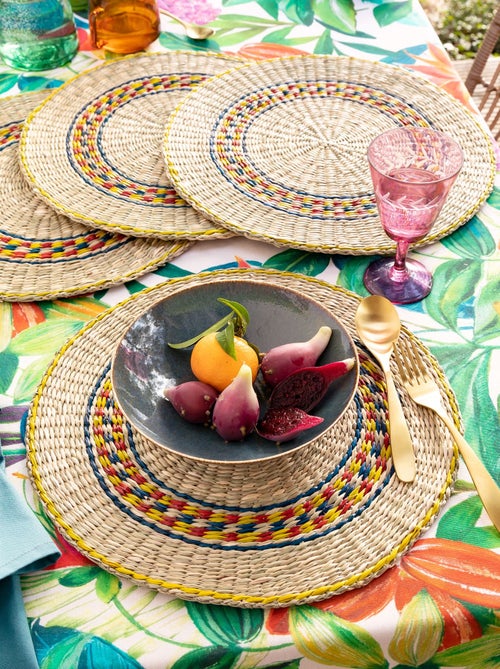 Becquet - Lot de 4 décoration de table BAO en végétale - Kiabi